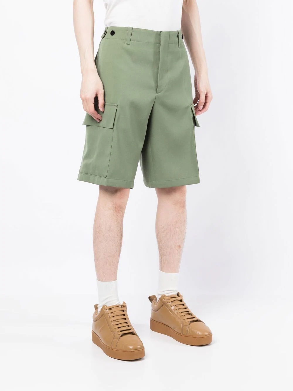 knee-length tailored shorts - 3