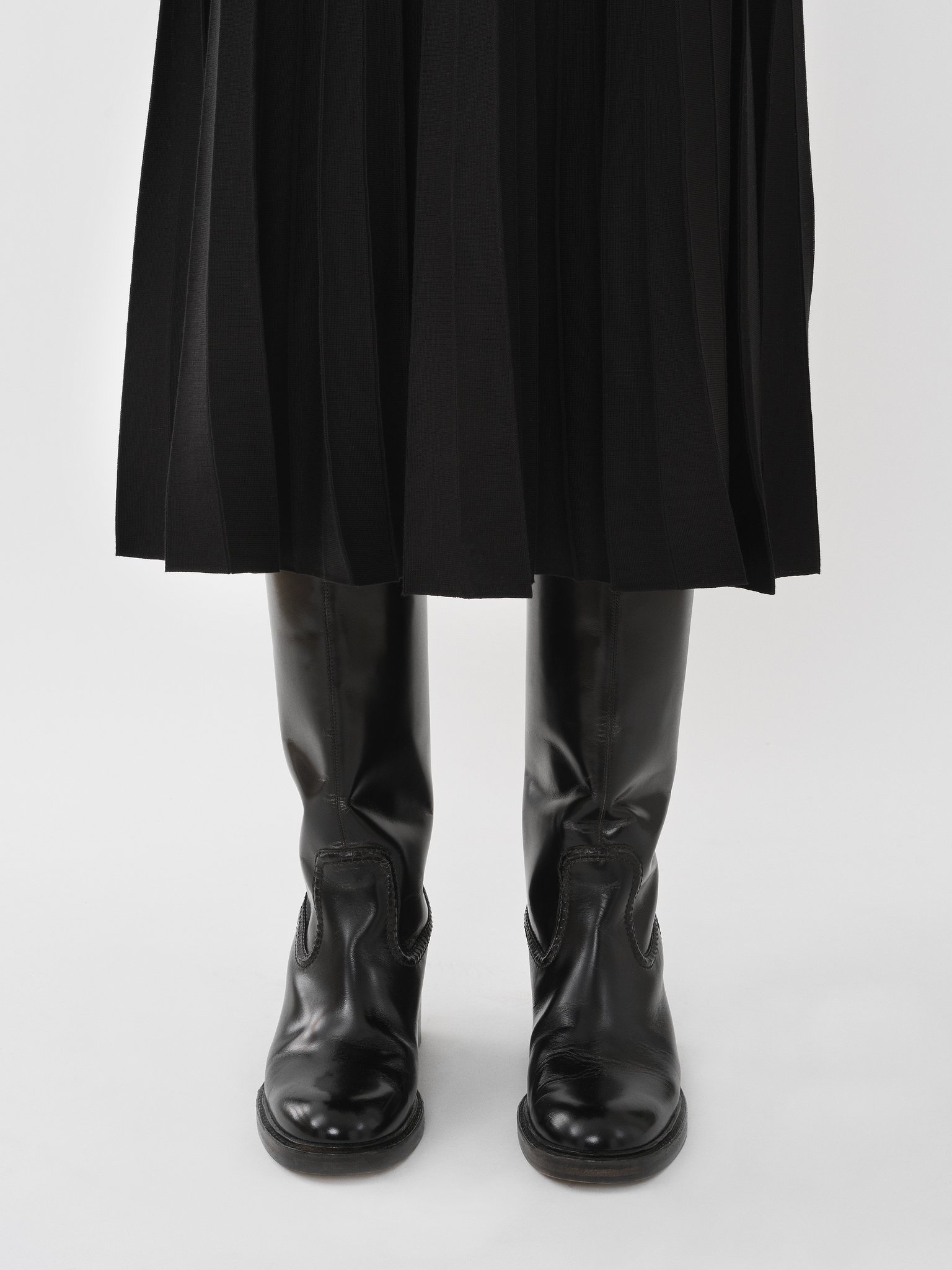 PLEATED MID-LENGTH SKIRT - 5