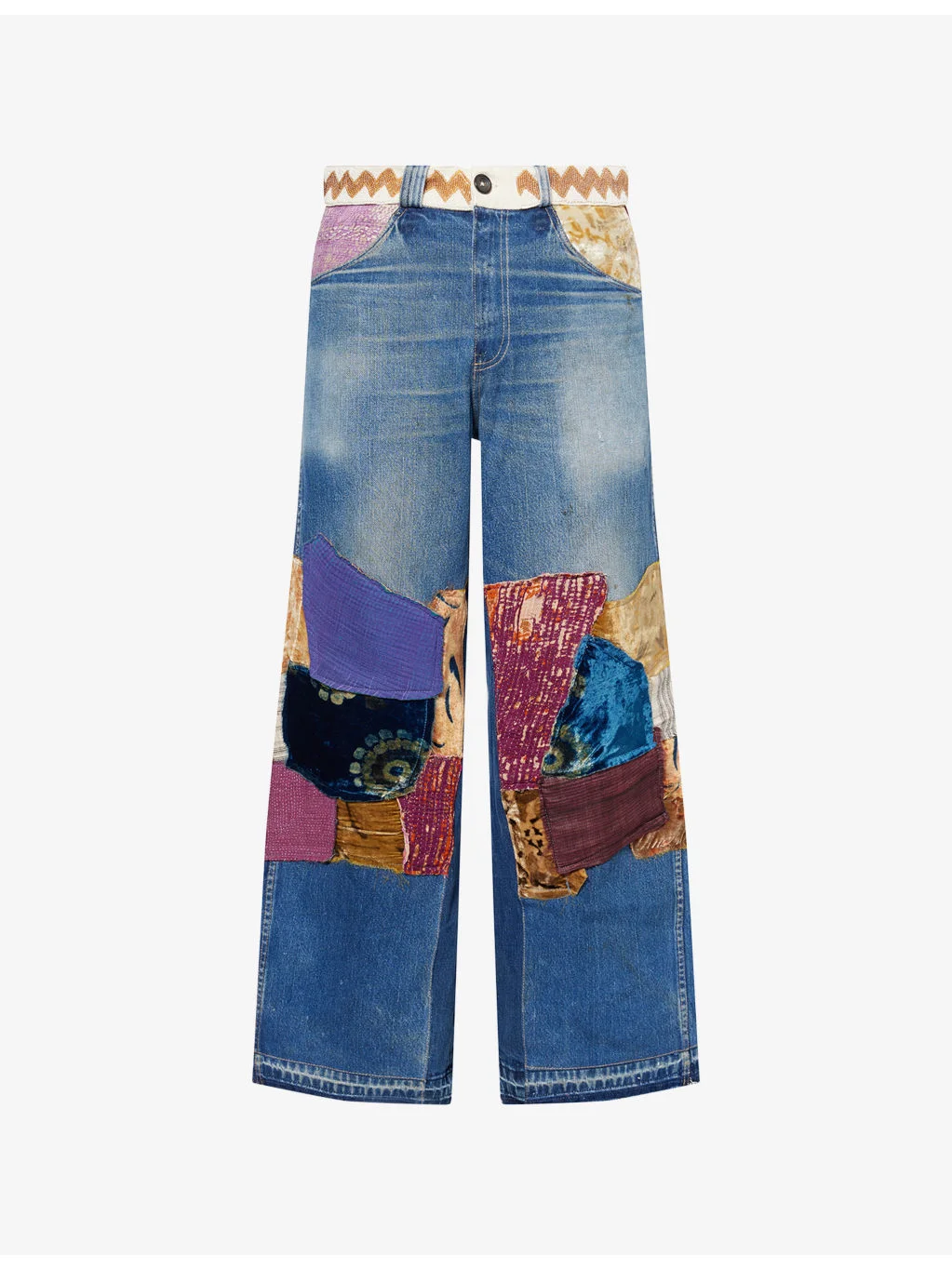 Manali Patchwork Remade by RKIVE CITY Denim Jeans - 1