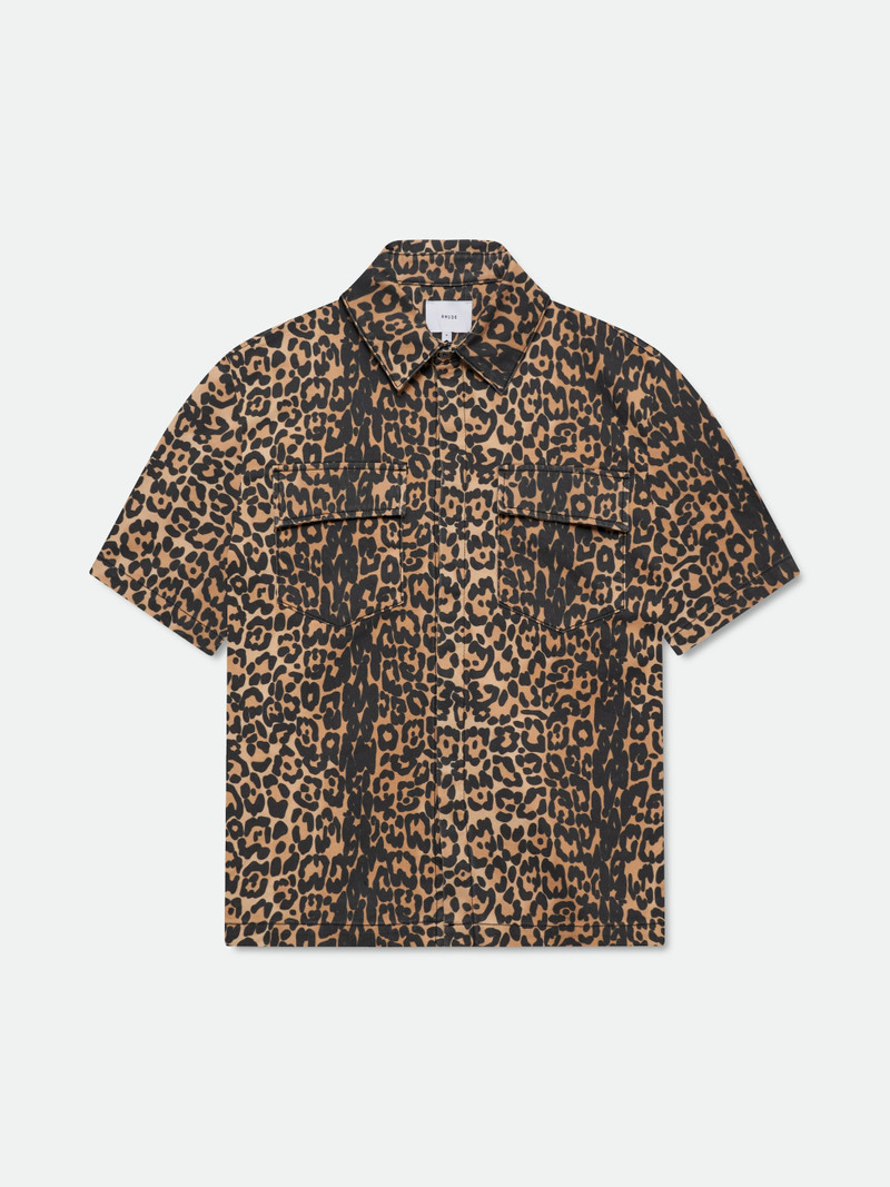LEOPARD BOXY WORK SHIRT 1
