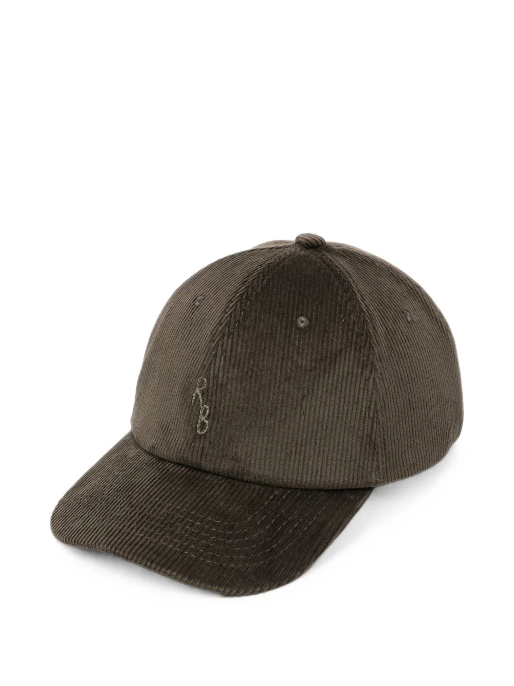 corduroy logo-embroidered baseball cap - 1