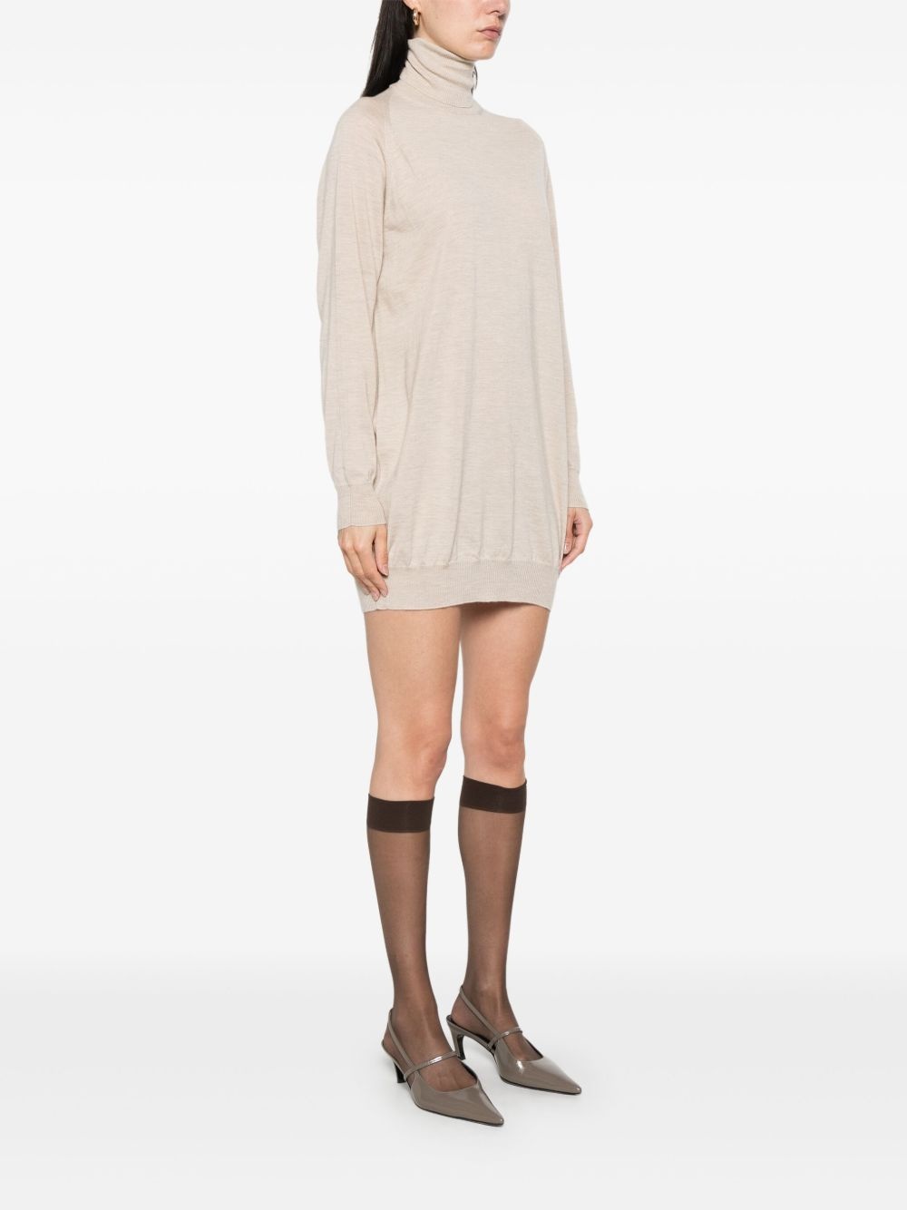 cashmere mini dress - 3