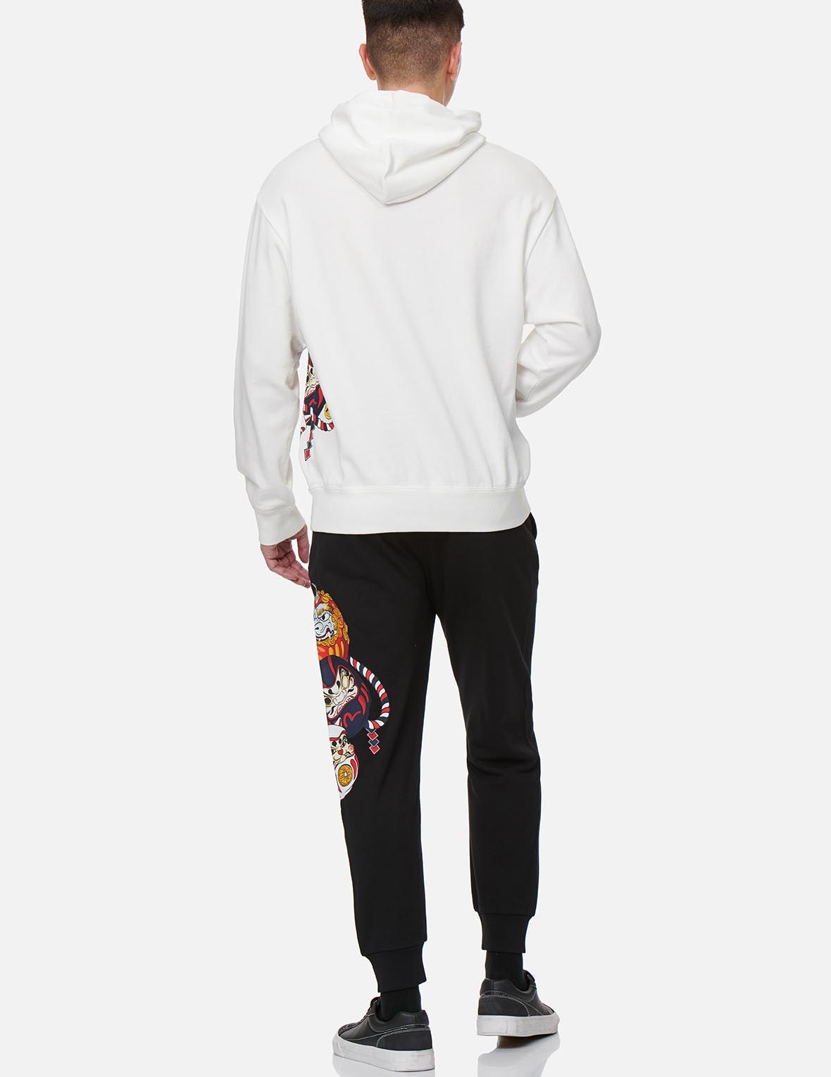 DARUMA BUDDIES PRINT HOODED SWEATSHIRT - 6