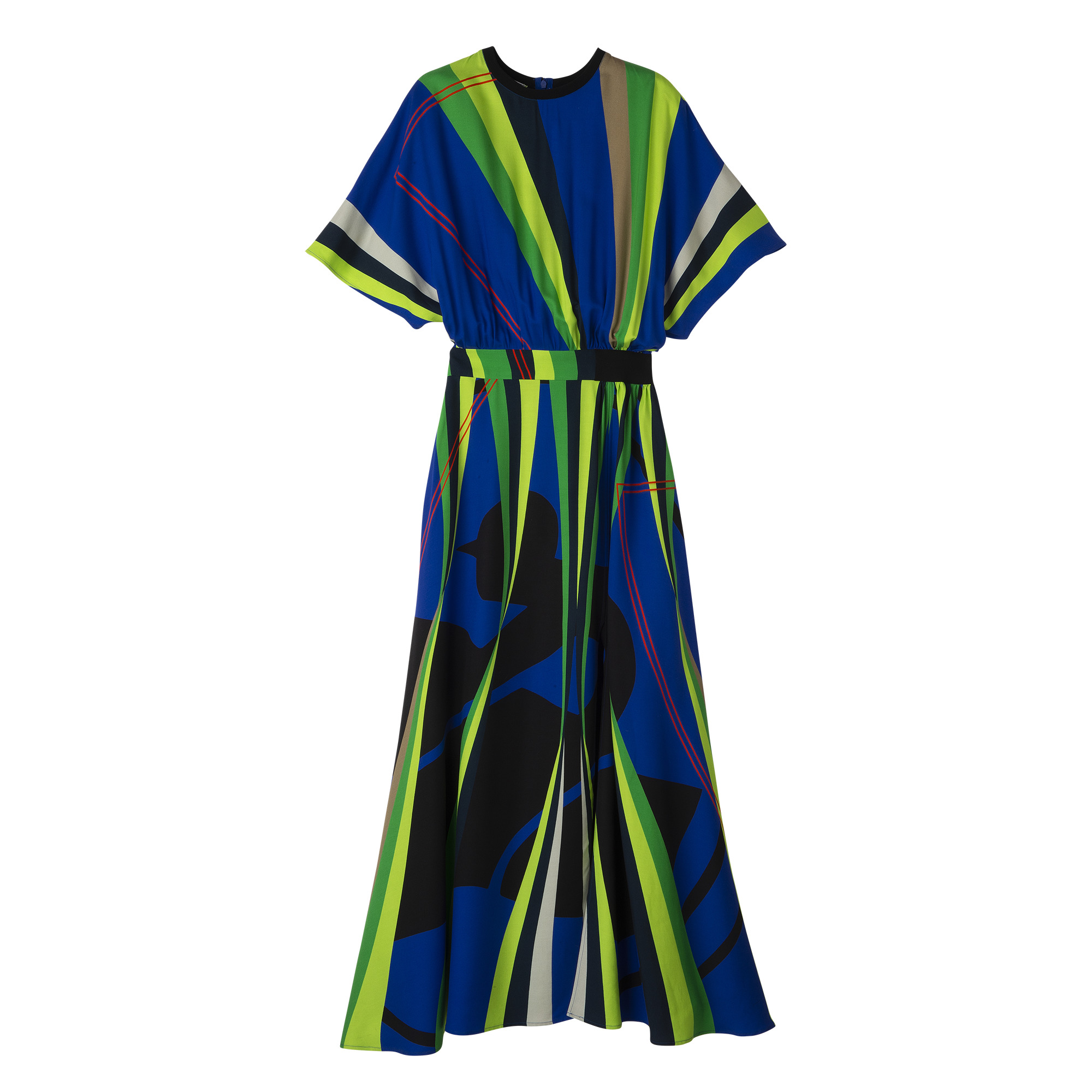 Long dress Green - Crepe - 1