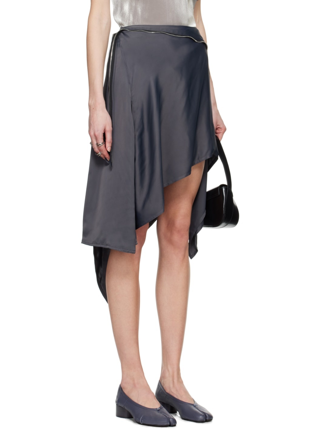Gray Sonia Midi Skirt - 2