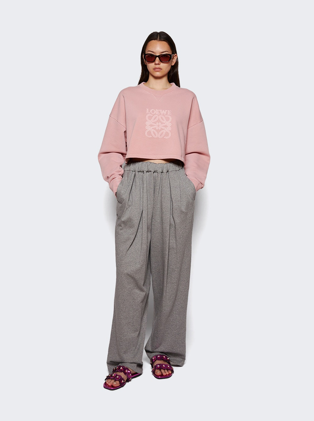 Cropped Sweatshirt Pink - 5