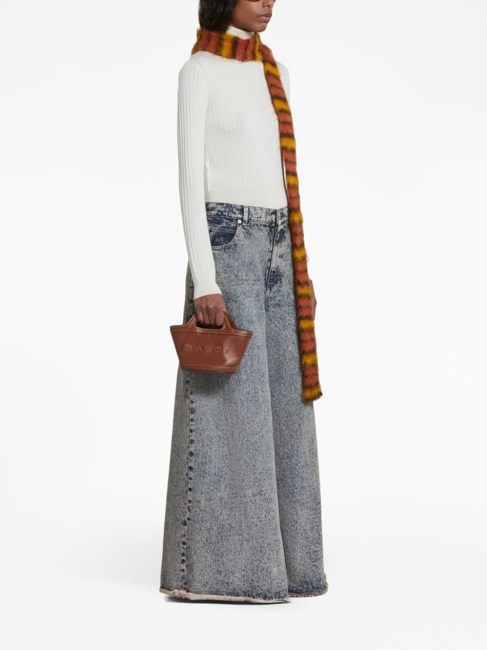 embroidered-logo high-neck ribbed sweater - 2
