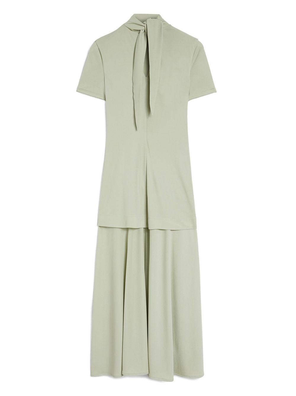 high-neck fluid midi dress - 5