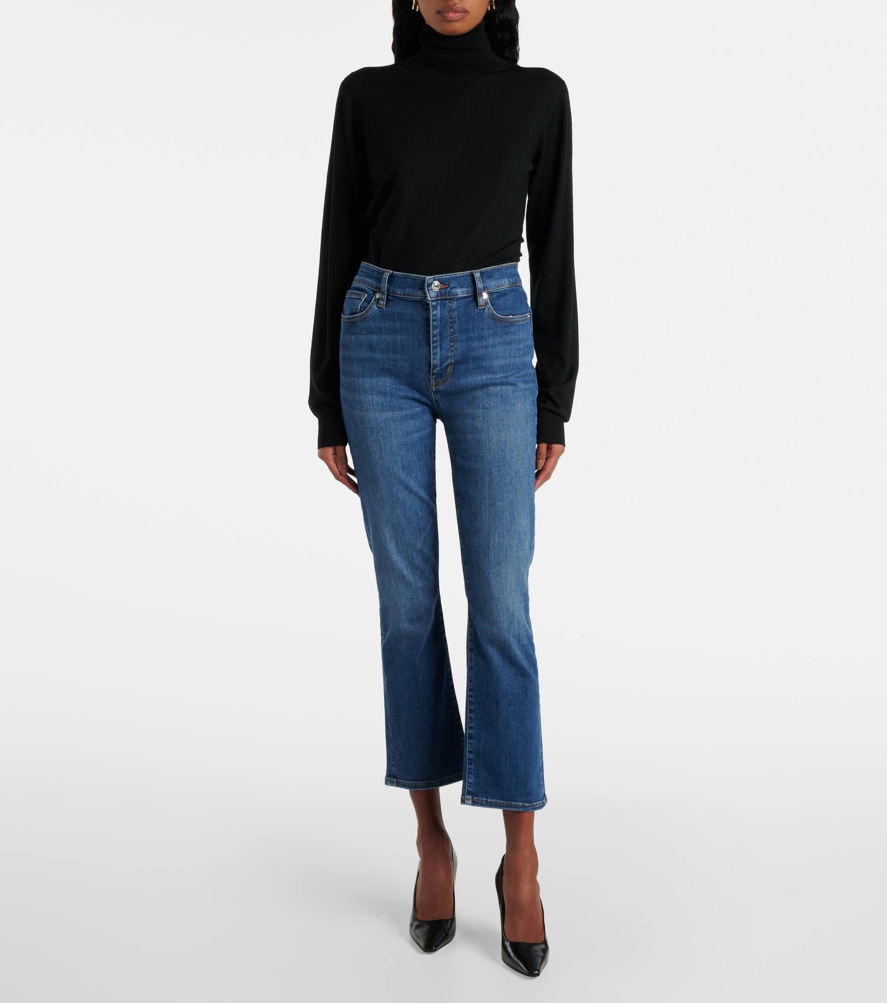 Le High Straight cropped straight jeans - 7