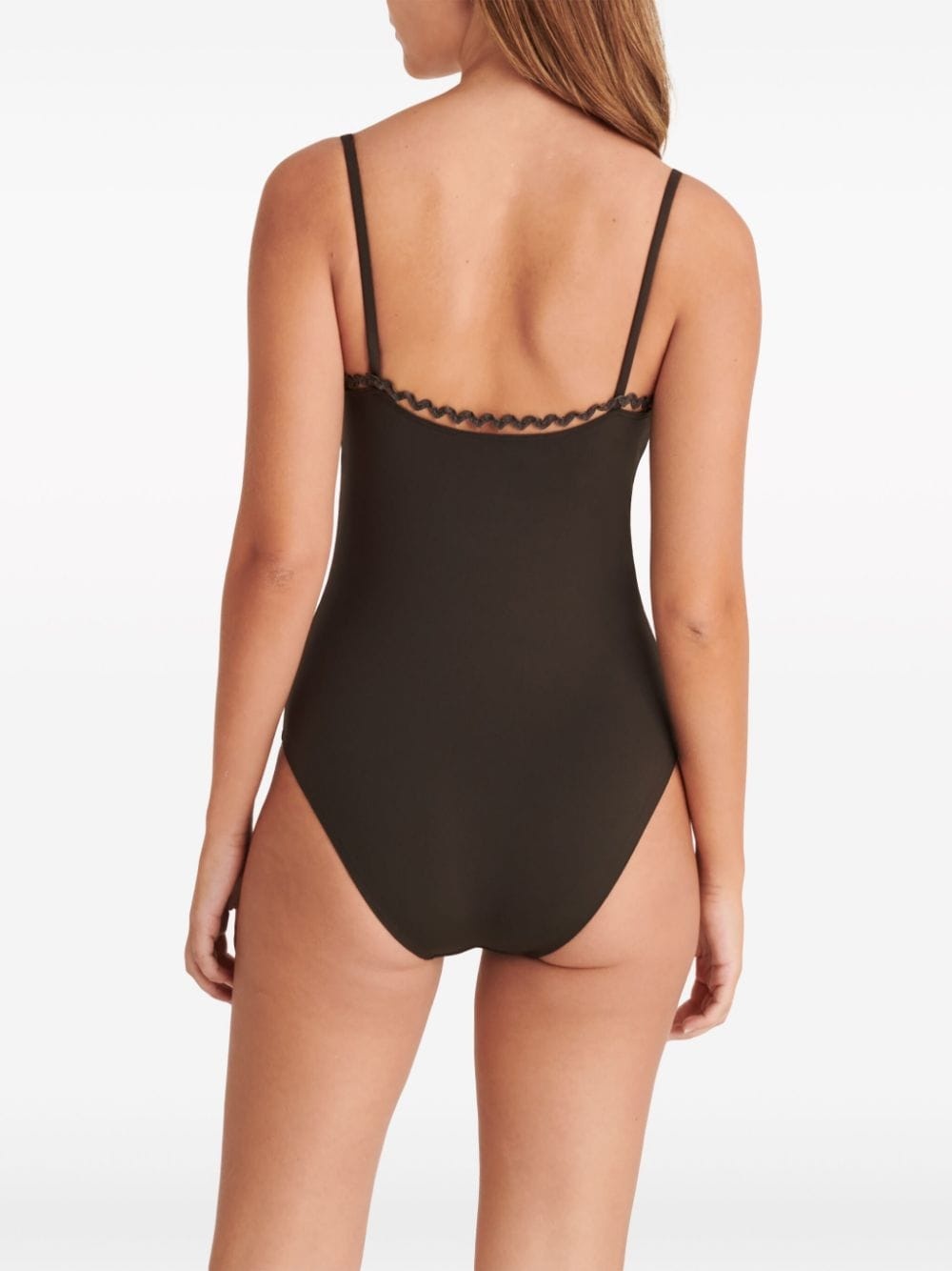 Night picot-trimmed swimsuit - 5