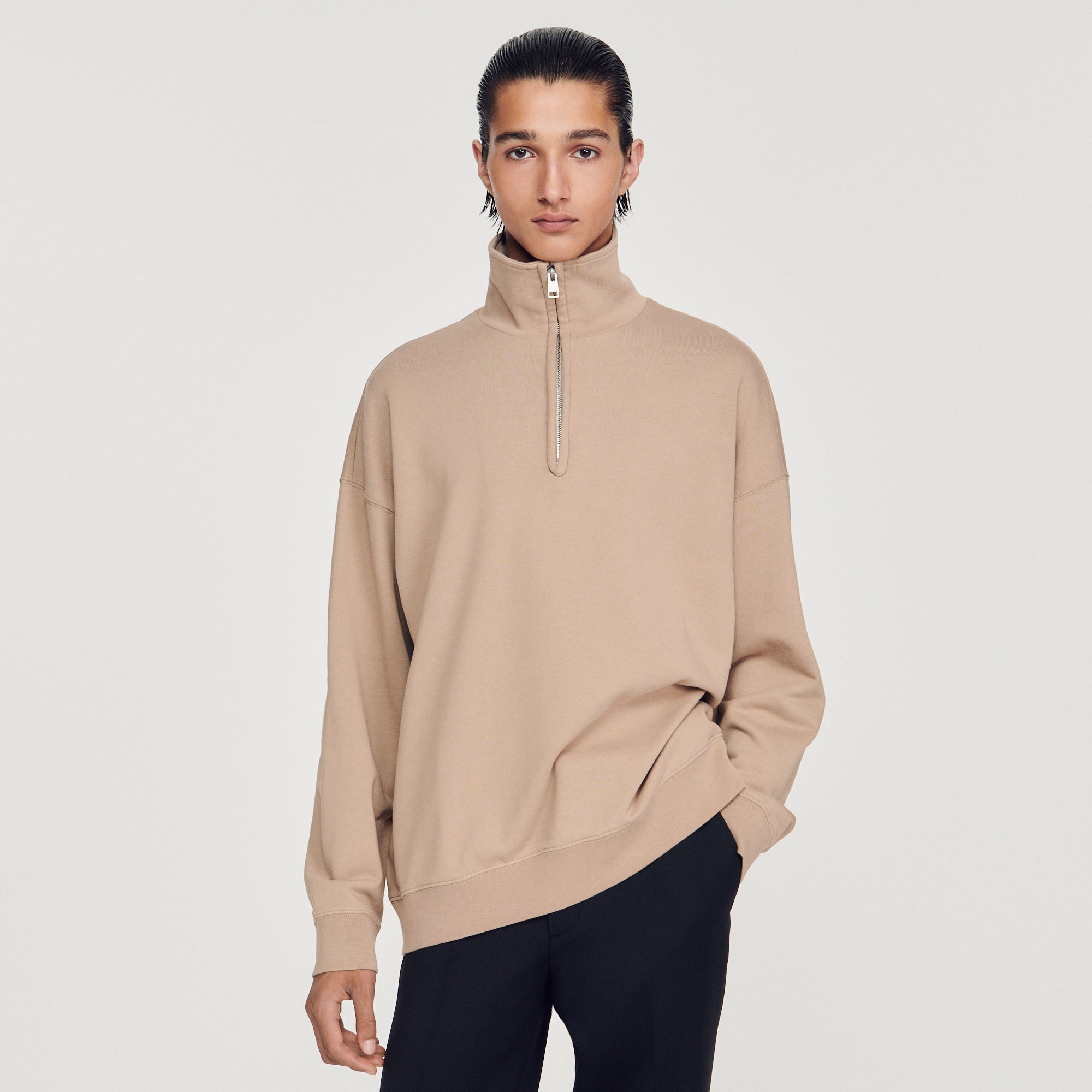 Oversized trucker-style sweatshirt - 2