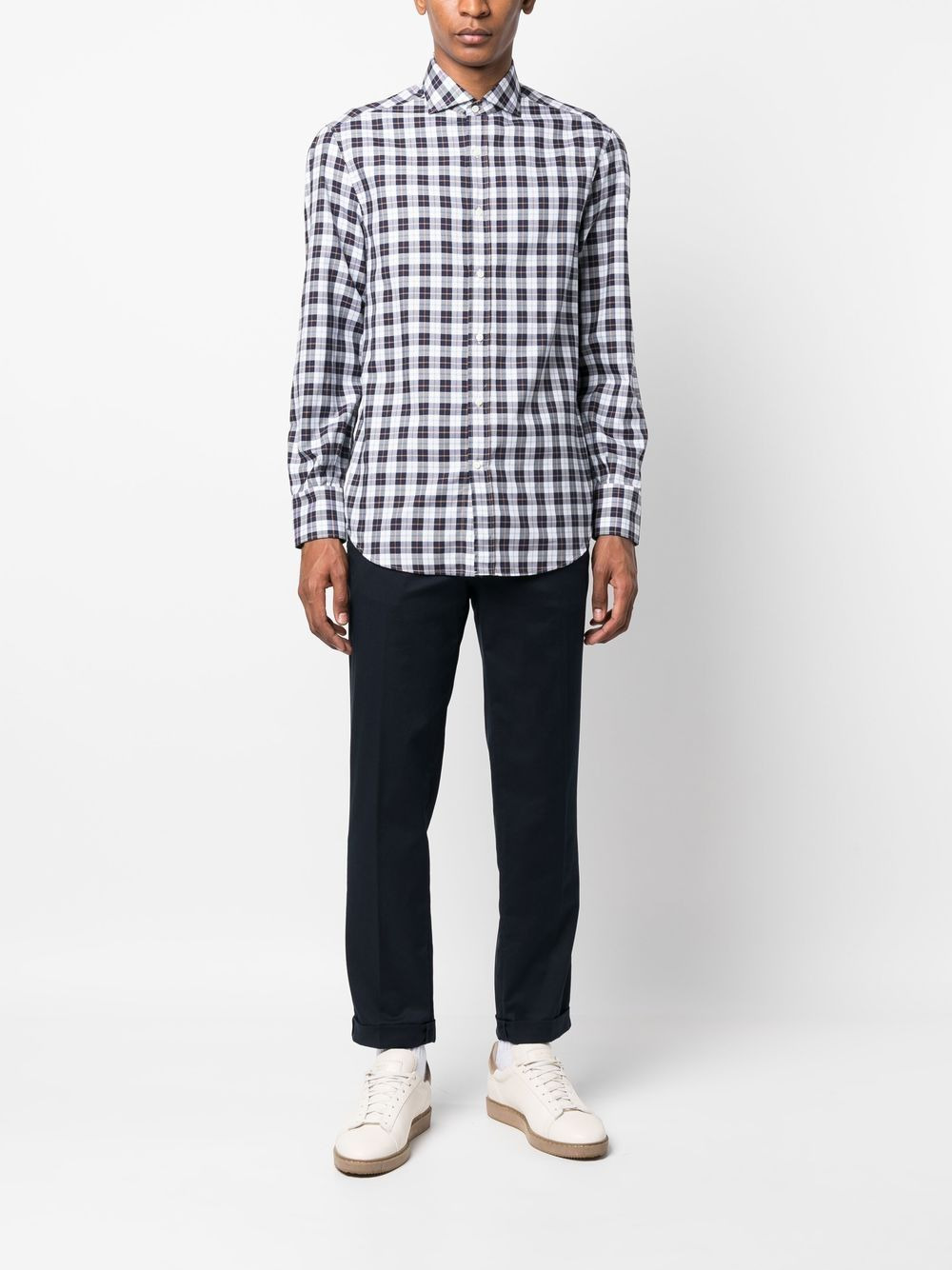check-print shirt - 2