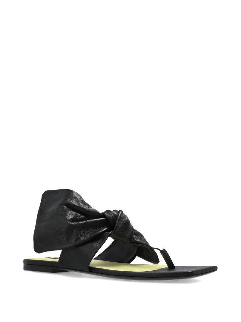 Givenchy Boudoir knotted leather sandals outlook