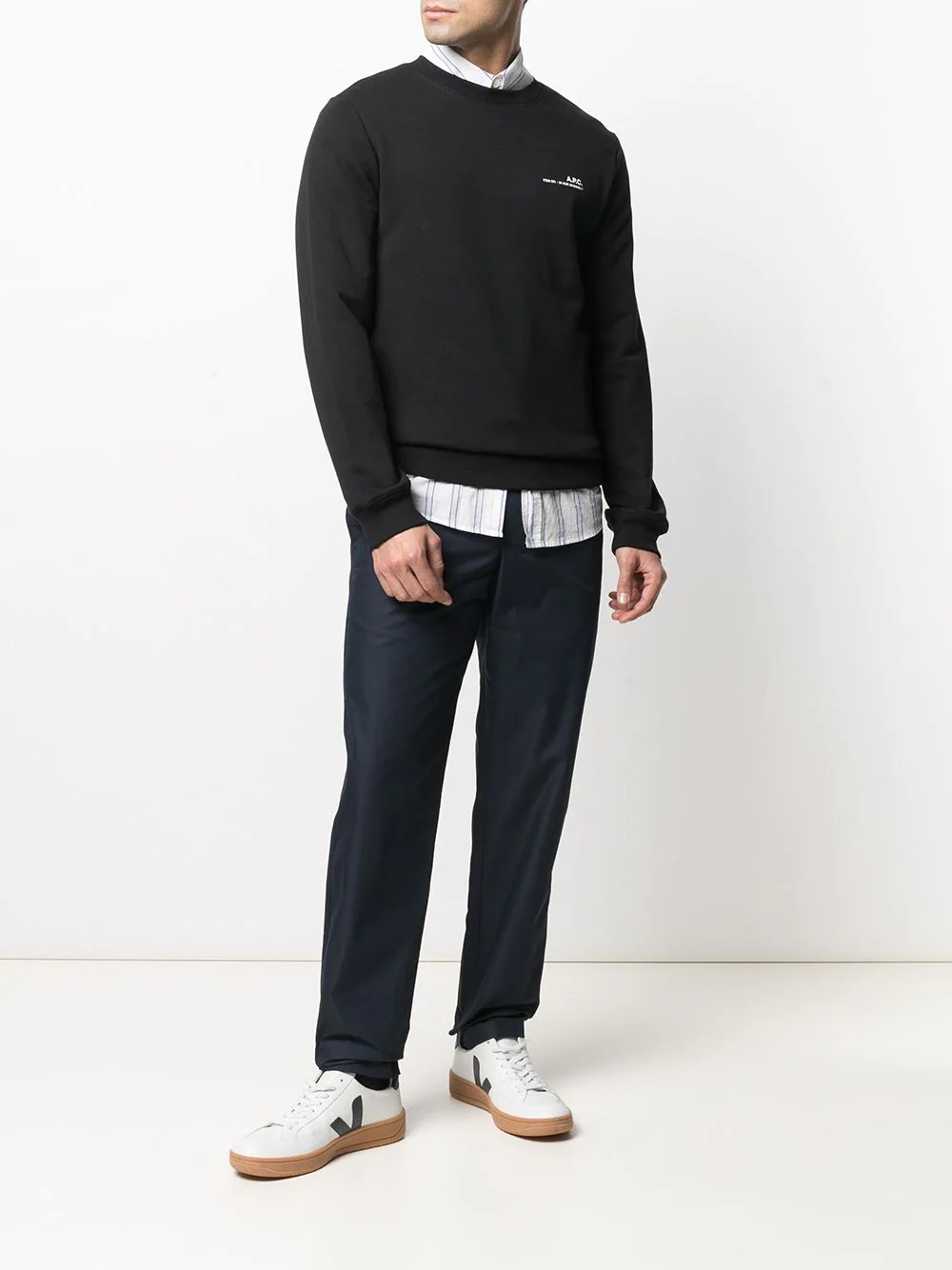 logo-print cotton sweatshirt - 2