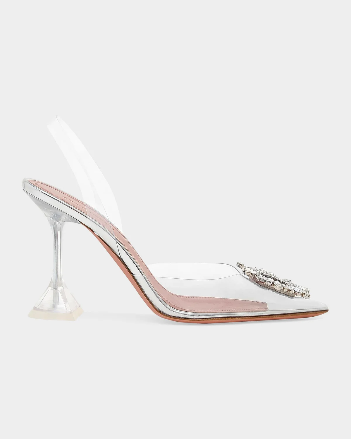 Begum 90mm 'Glass' Slingback Pumps - 1