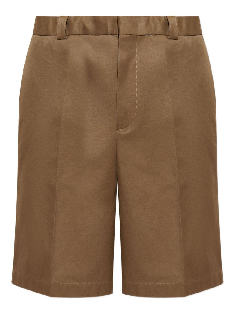 pleated cotton shorts 1