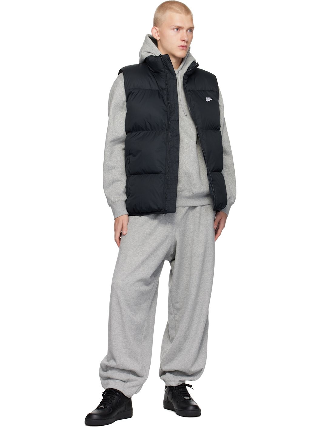 Nike Black Sportswear Club PrimaLoft® Puffer Vest | REVERSIBLE