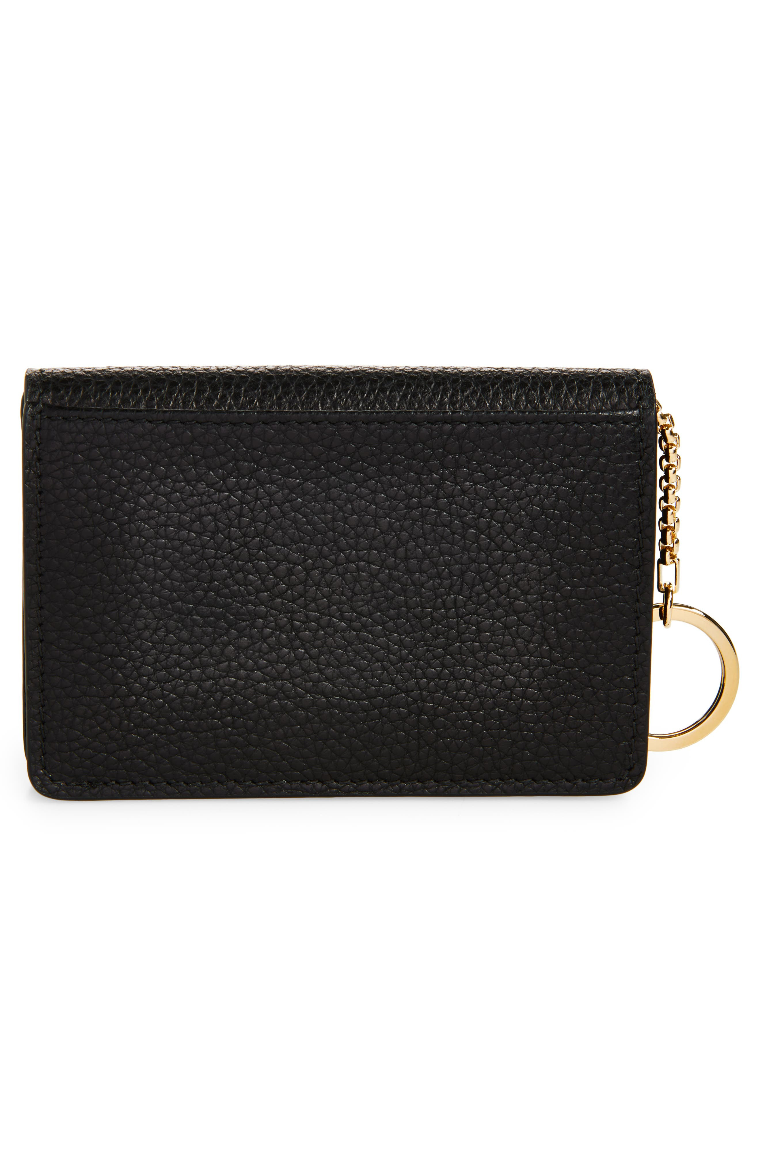 FERRAGAMO Double Gancio Key Holder in Nero/Flame Red at Nordstrom - 4