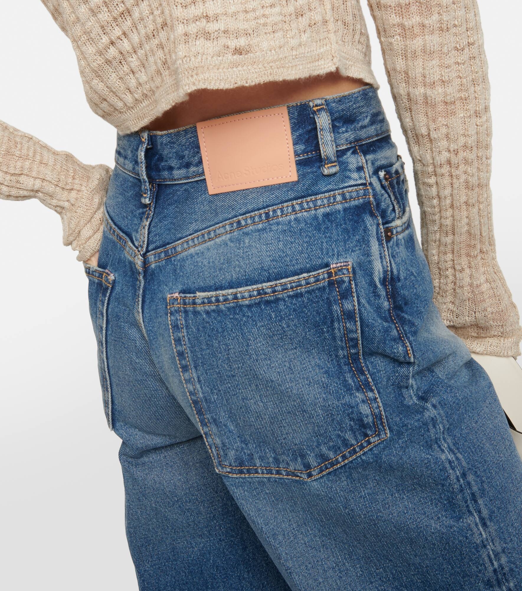 High-rise wide-leg jeans - 6