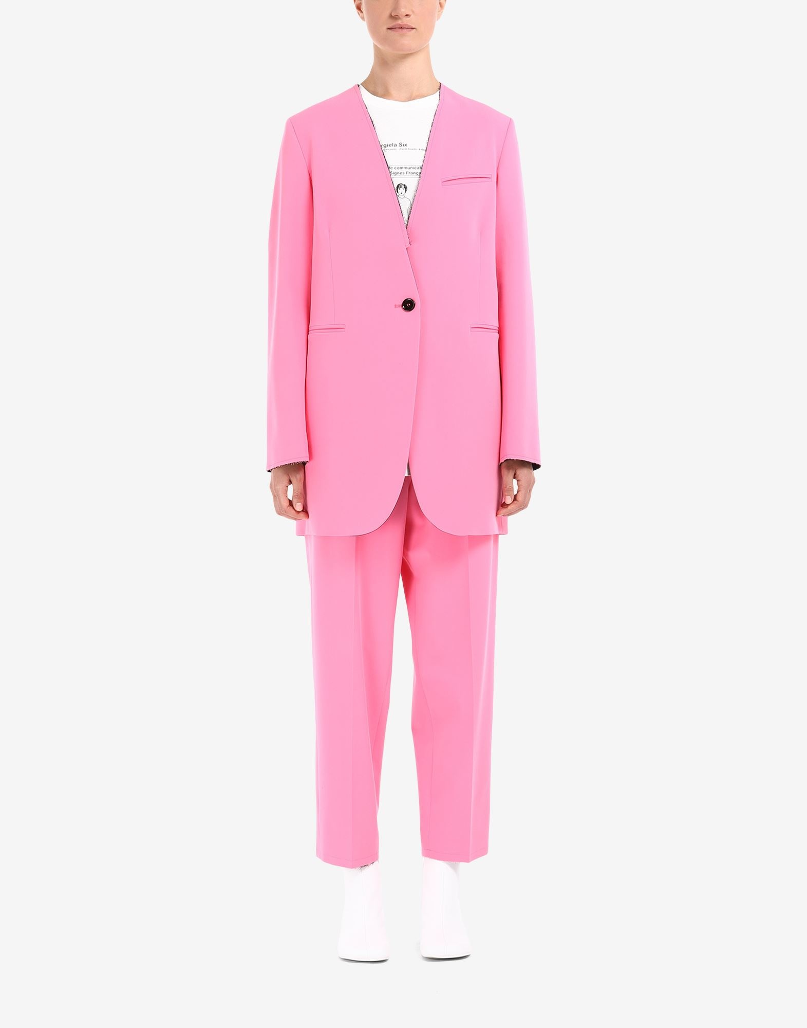 Collarless blazer - 2