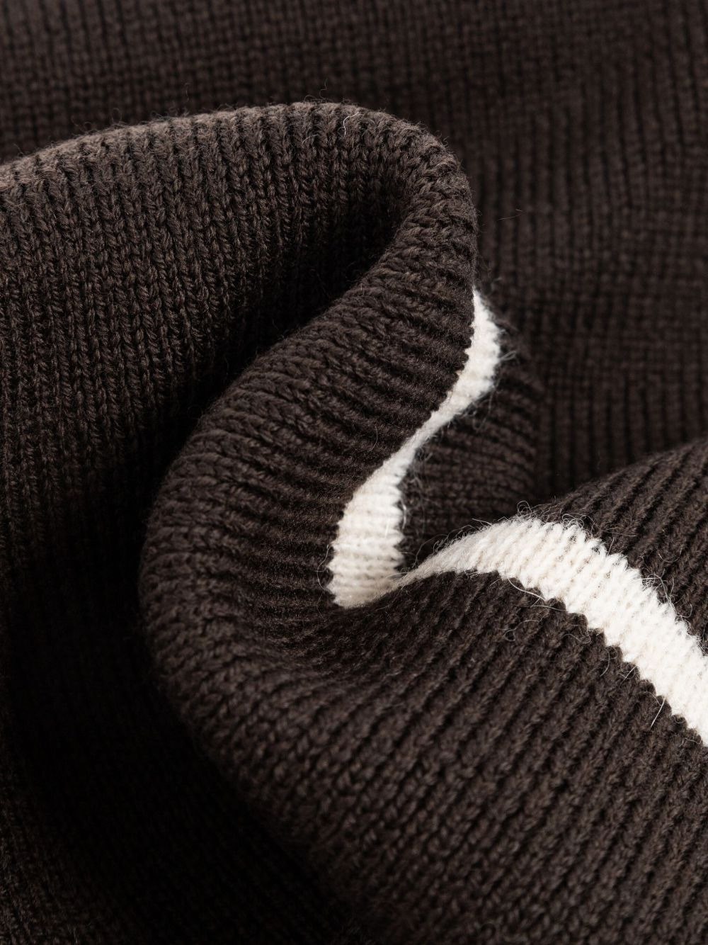 embroidered striped wool-blend scarf - 3