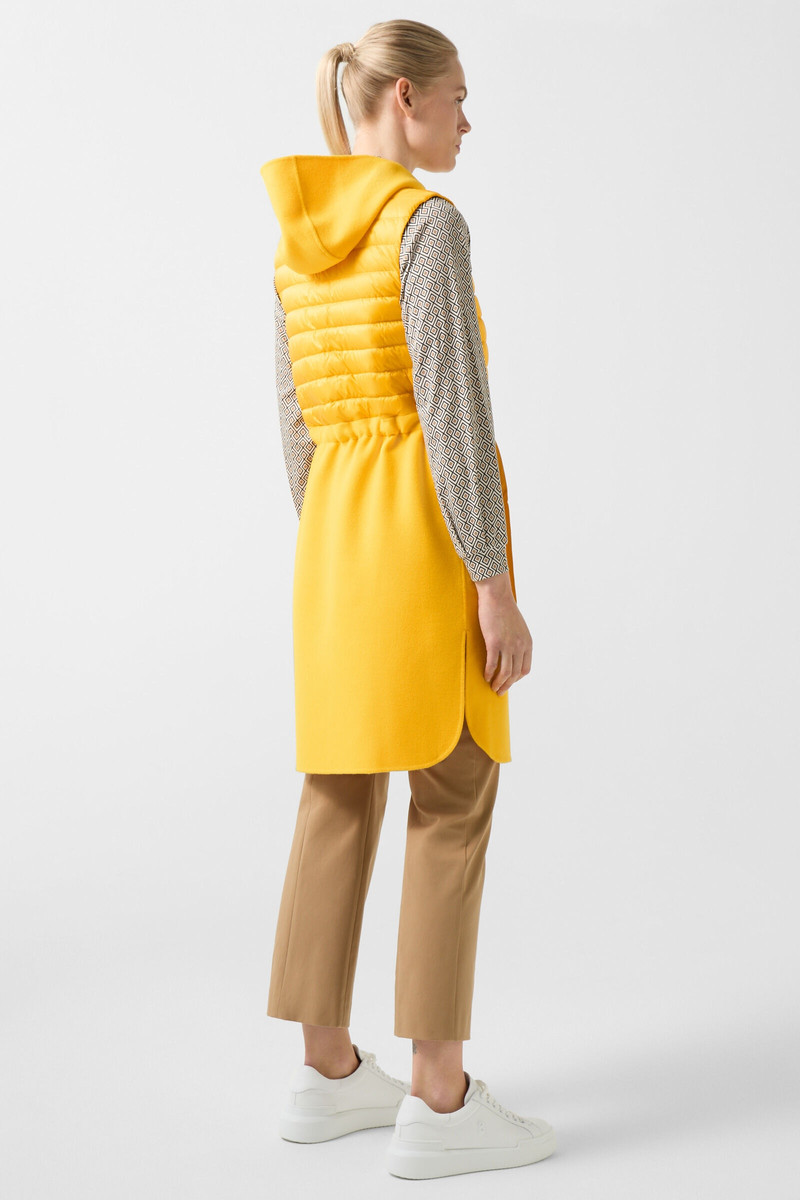 Joelle Hybrid vest in Mustard yellow 3