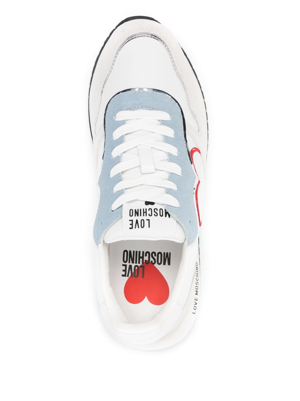 heart-embroidered sneakers - 4
