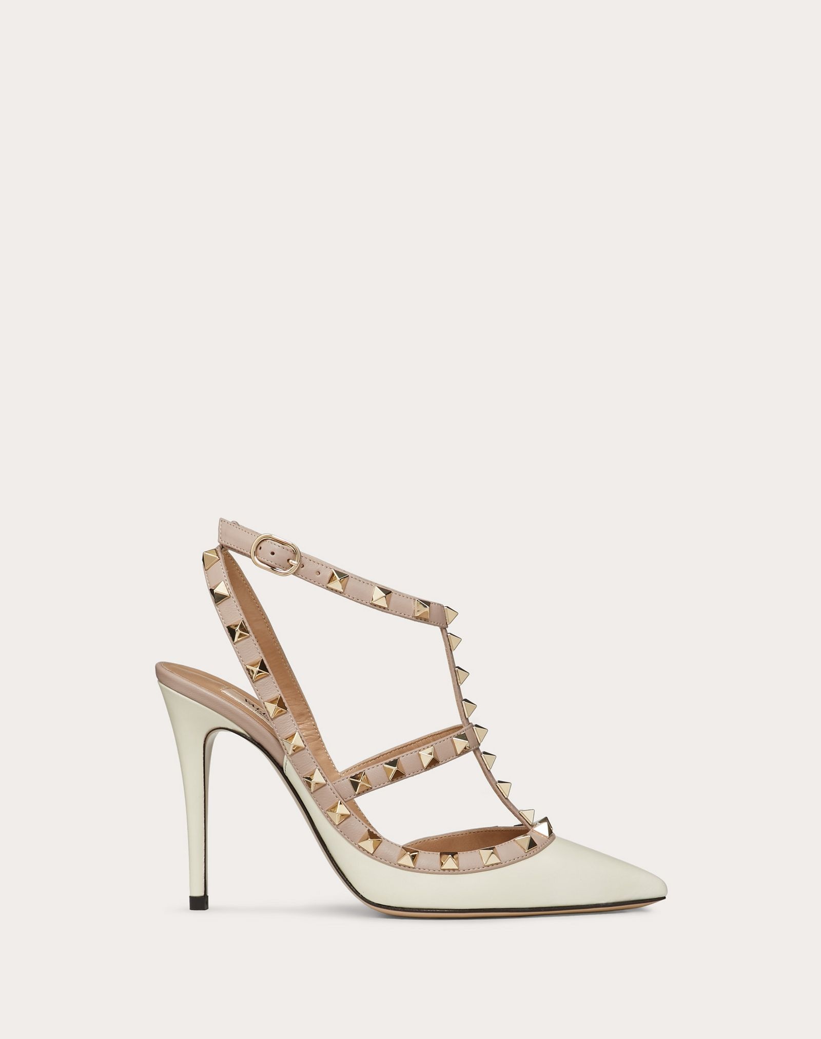 Rockstud ankle strap pump 100 mm - 1