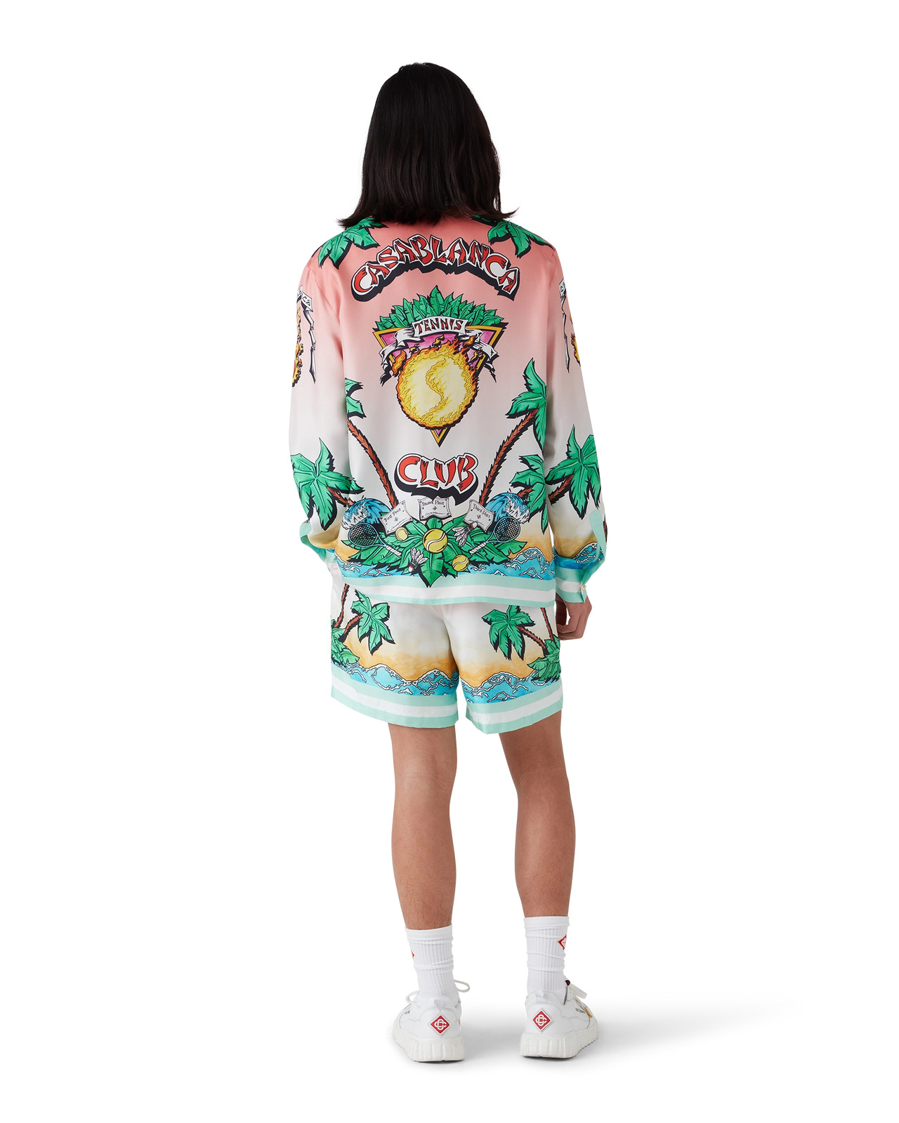 Tennis Club Silk Shorts | Casablanca Paris - 3