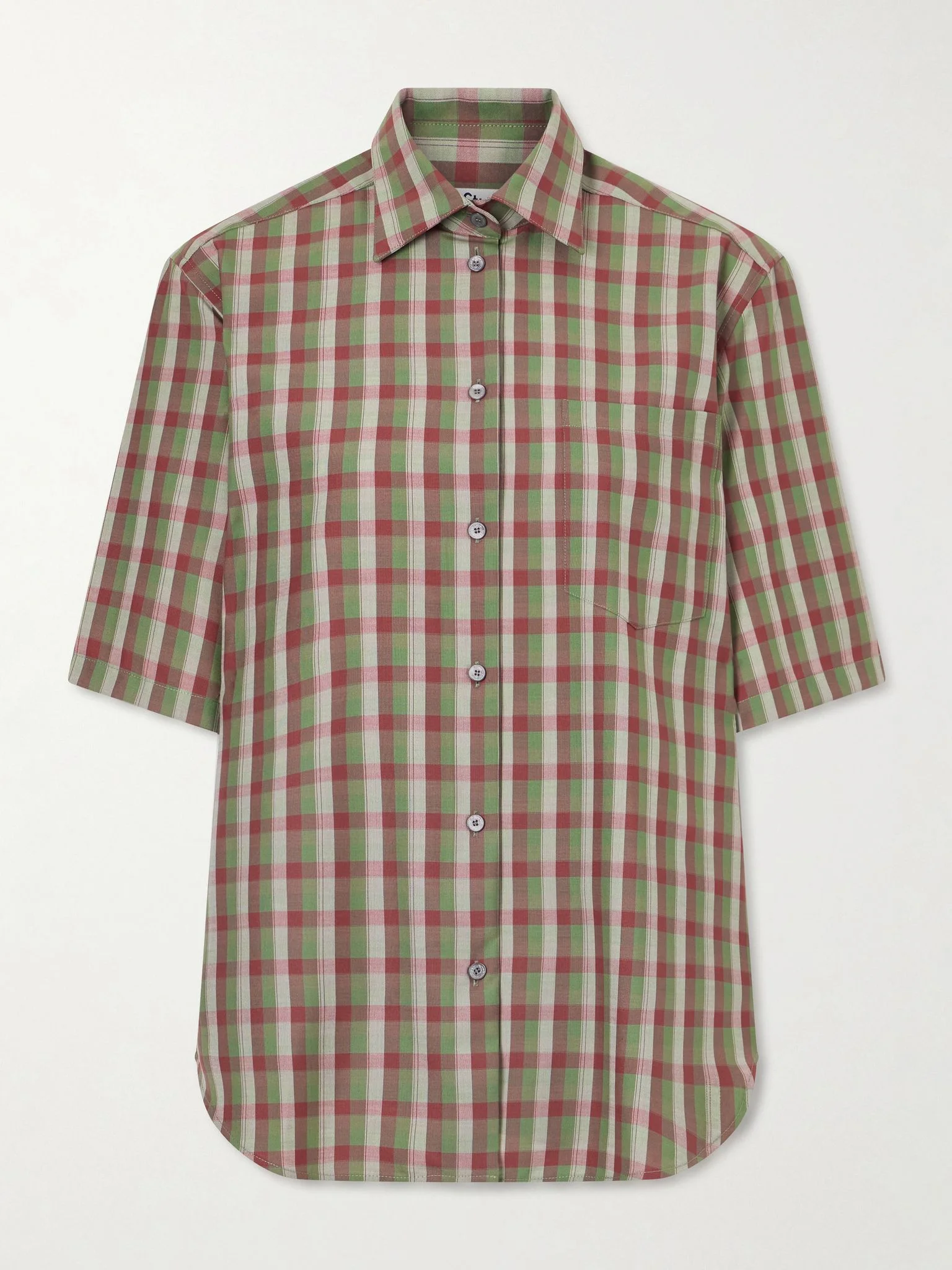 Wool checked shirt Multi - 1