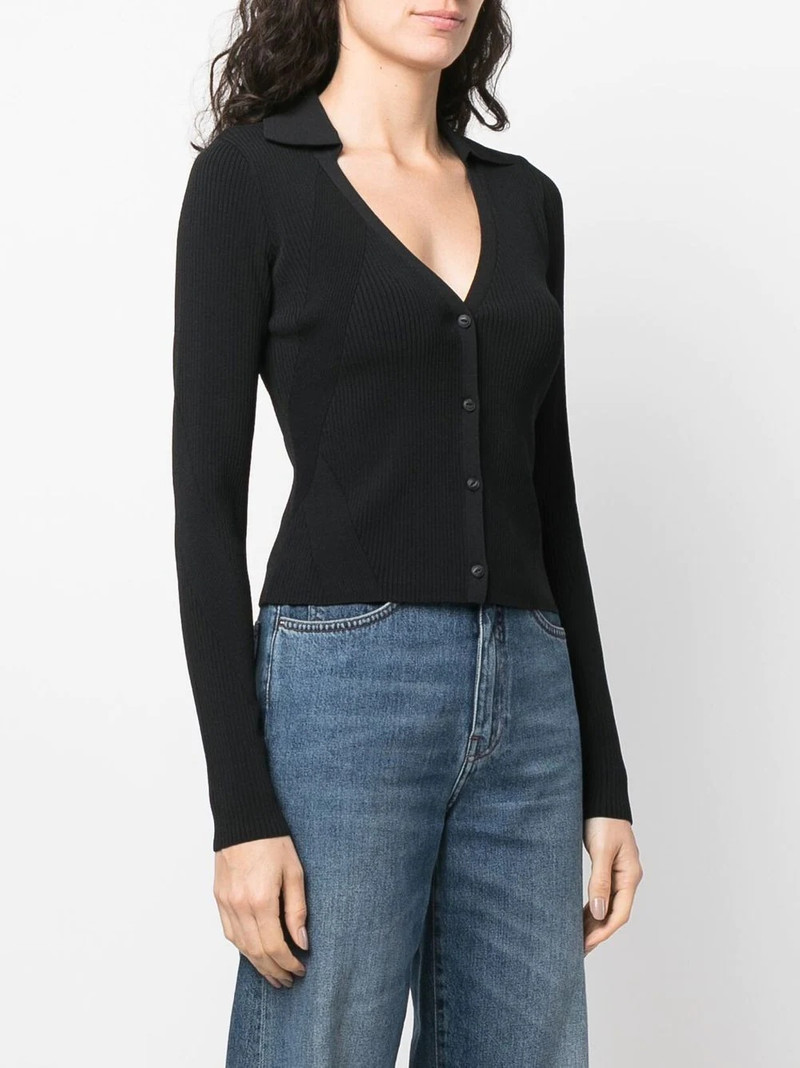 ribbed knitted cardigan 3