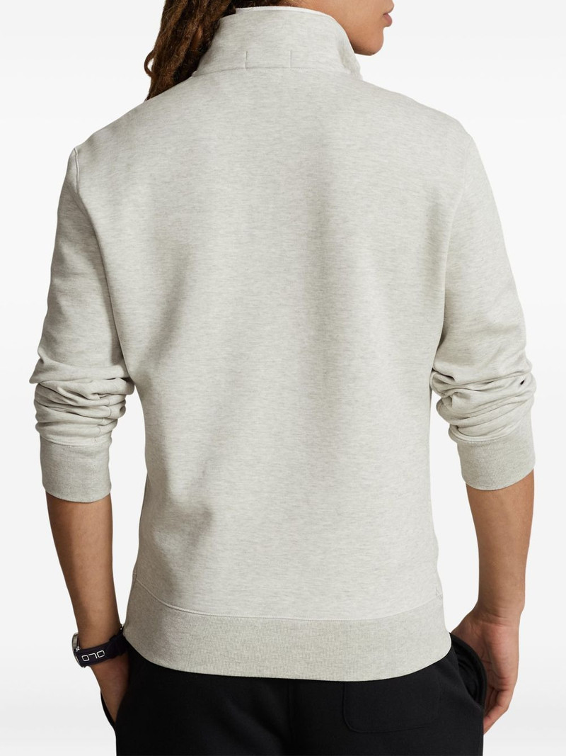 embroidered-logo sweatshirt 4
