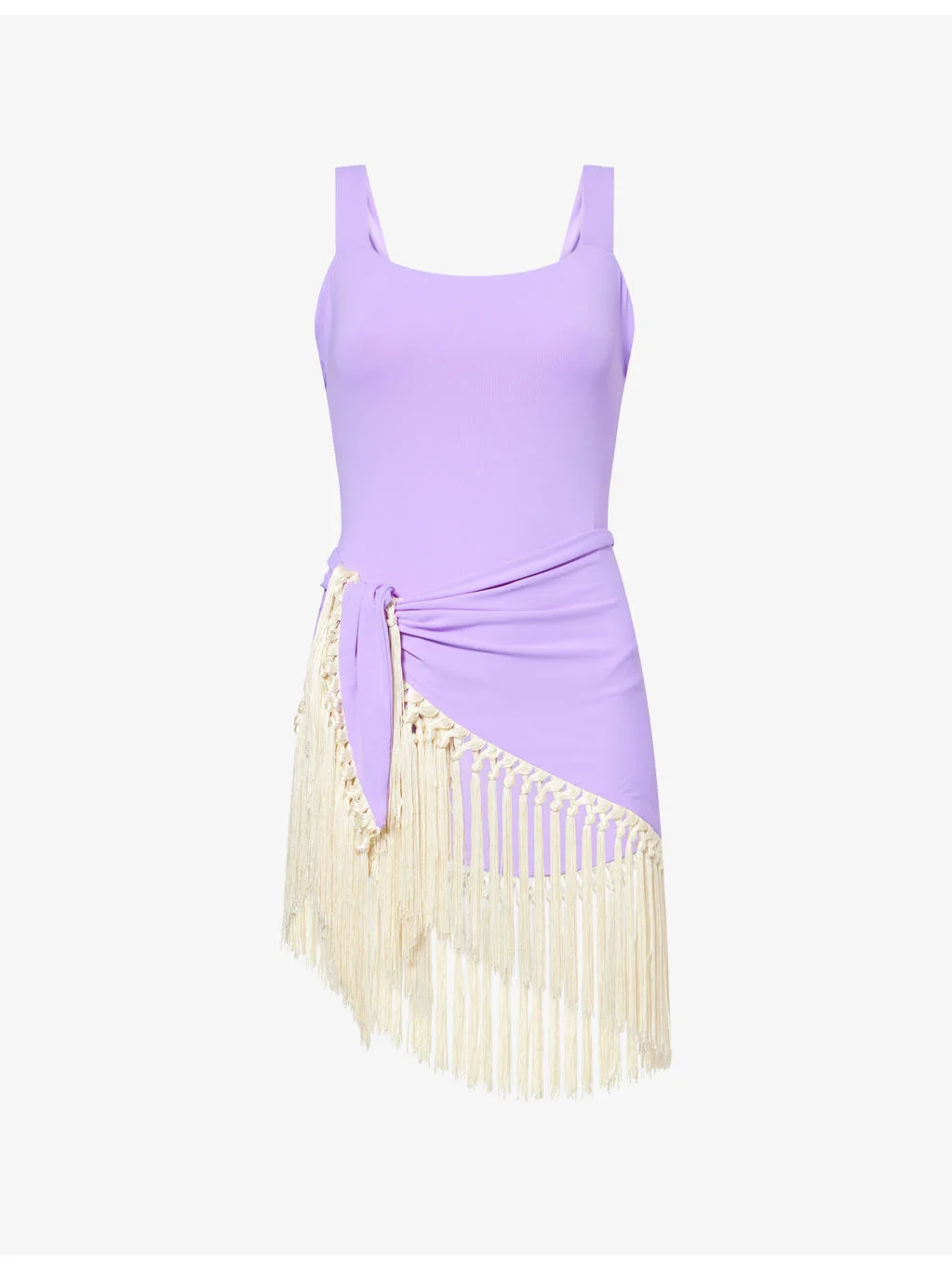 Square-Neck Mini Lido Swimsuit - 1