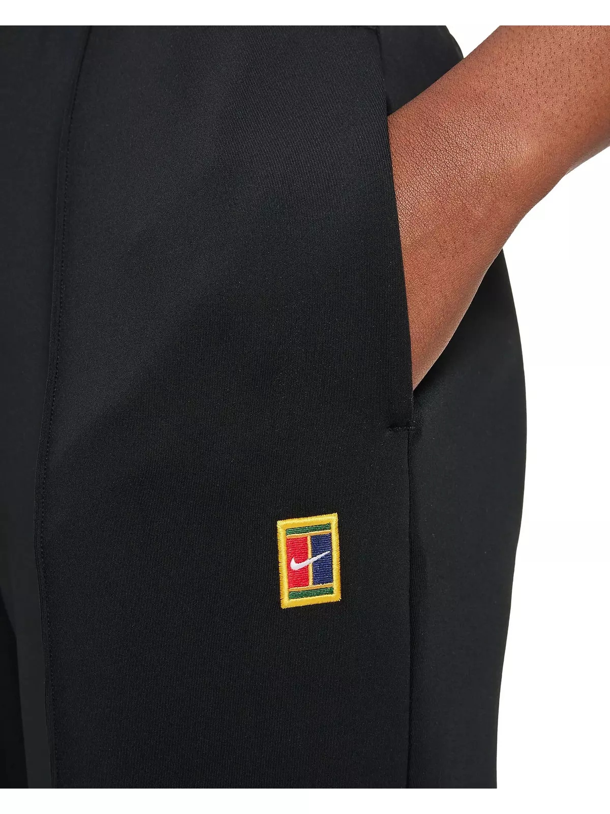 Women's Court Dri-FIT Knit Tennis Pants - Black - 4