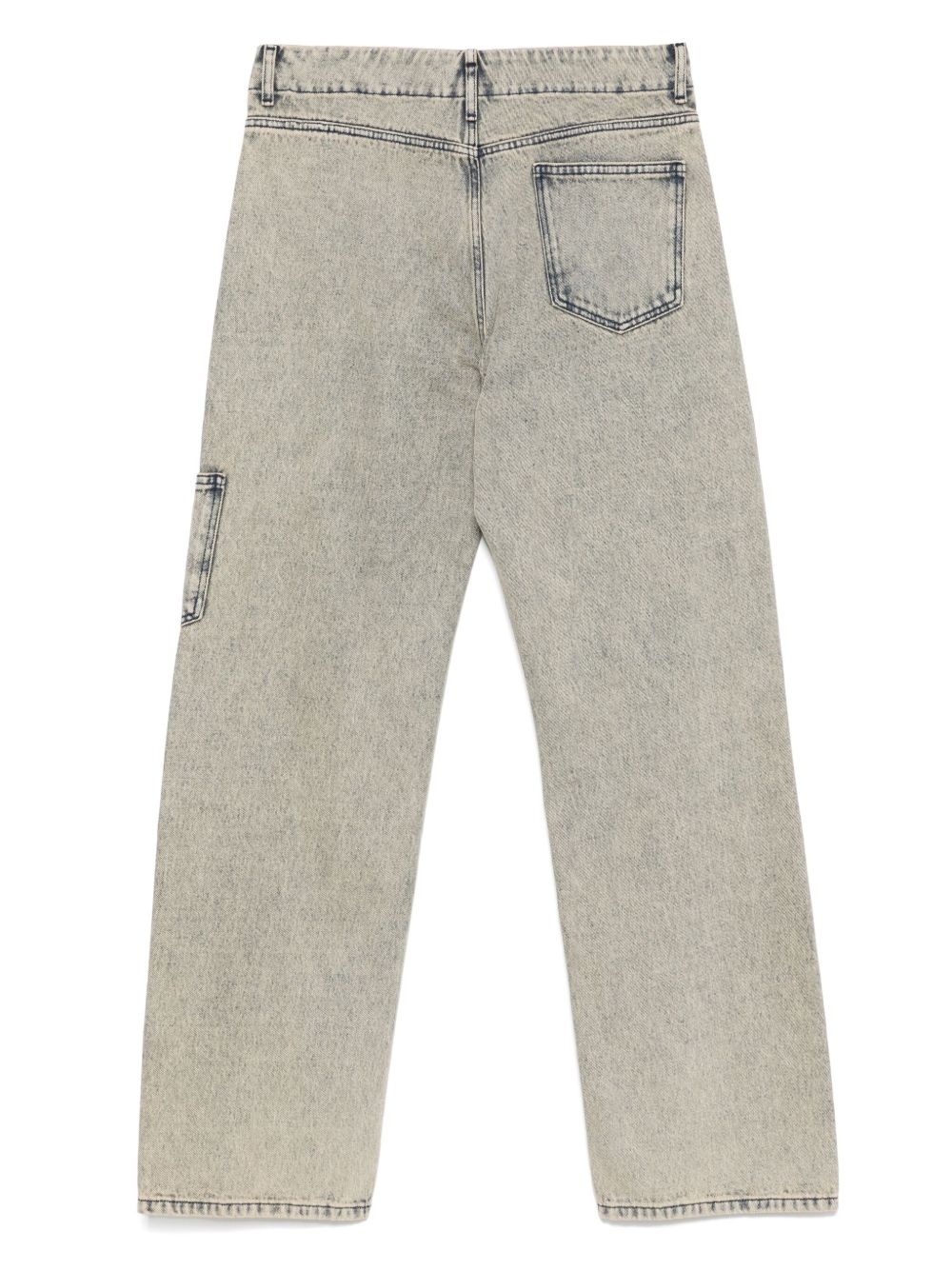 button-fastening jeans - 2