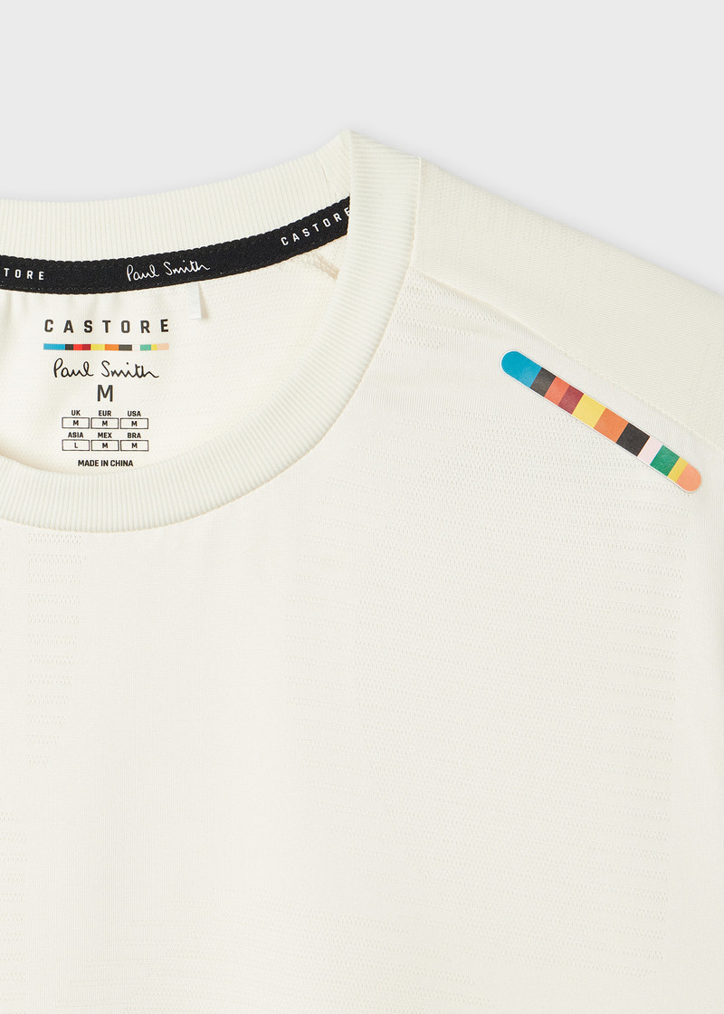 Paul Smith + Castore - Whisper White Jacquard T-Shirt 3