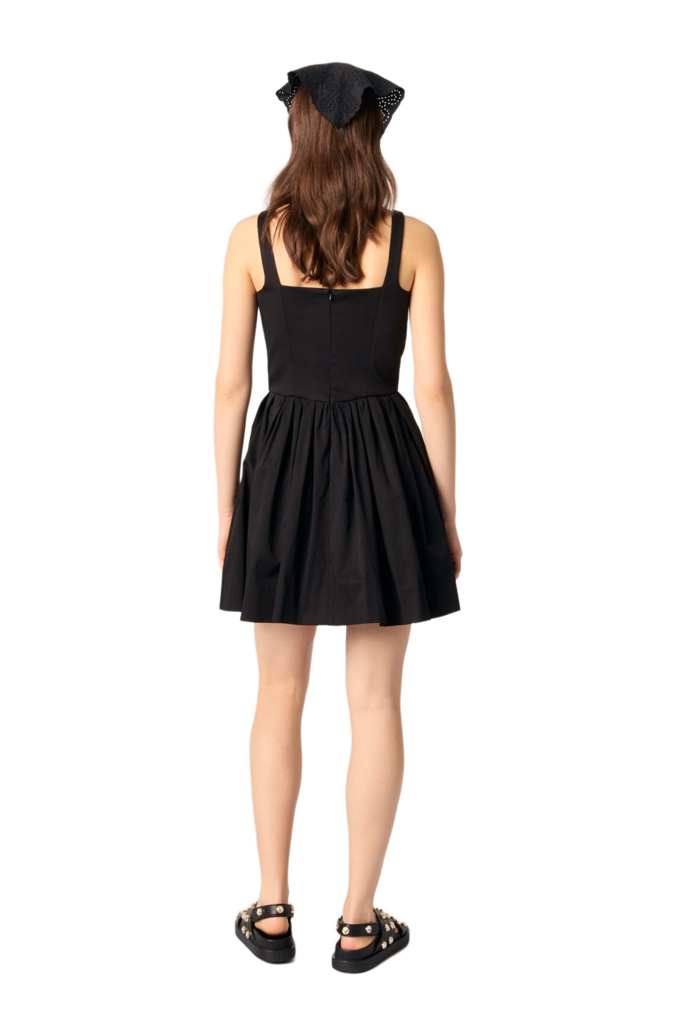 maje Short cotton dress in Black at Nordstrom - 2