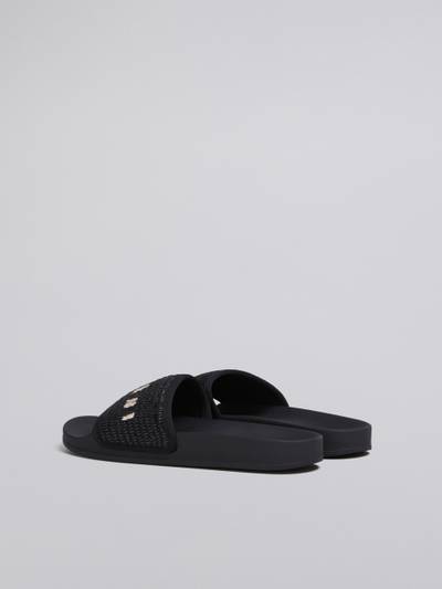 Marni BLACK RAFFIA SANDAL outlook