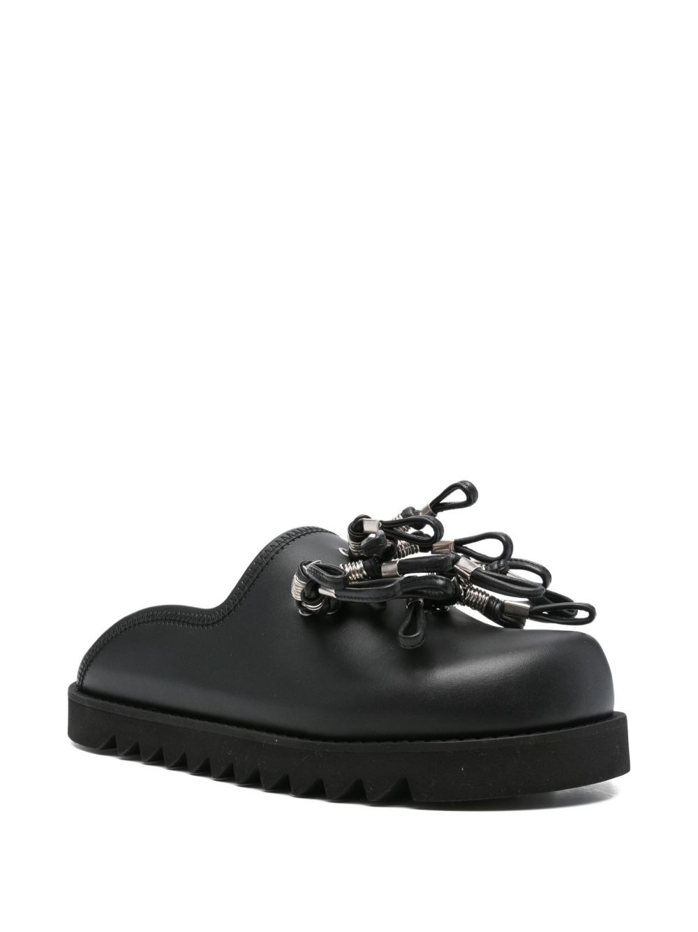 tassel-embellished leather mules - 2