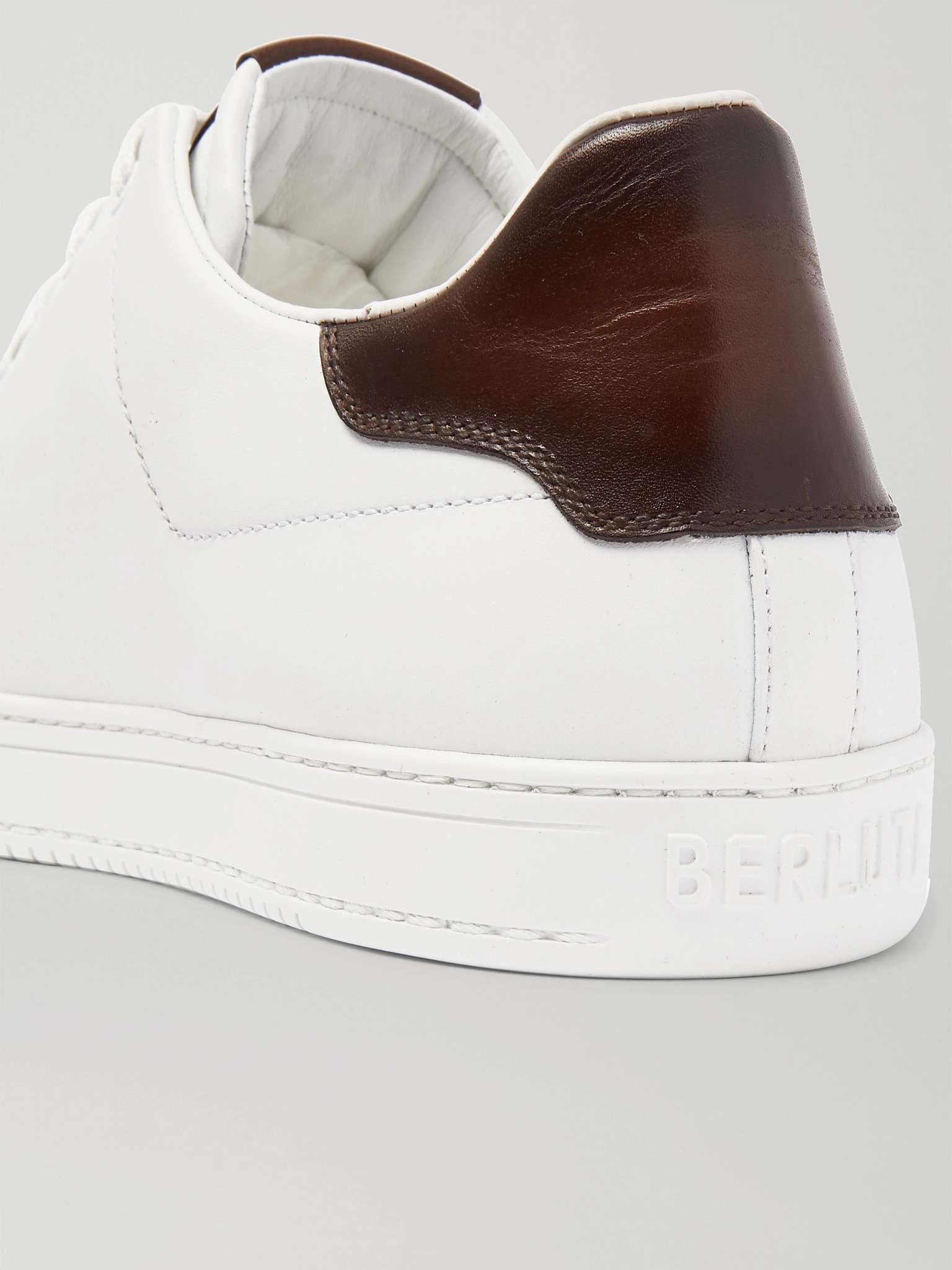 Scritto Logo-Debossed Venezia Leather Sneakers - 6