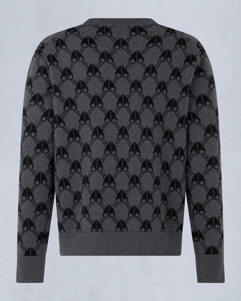 JOG FALLS CASHMERE-MERINO MONOGRAM SWEATER 6