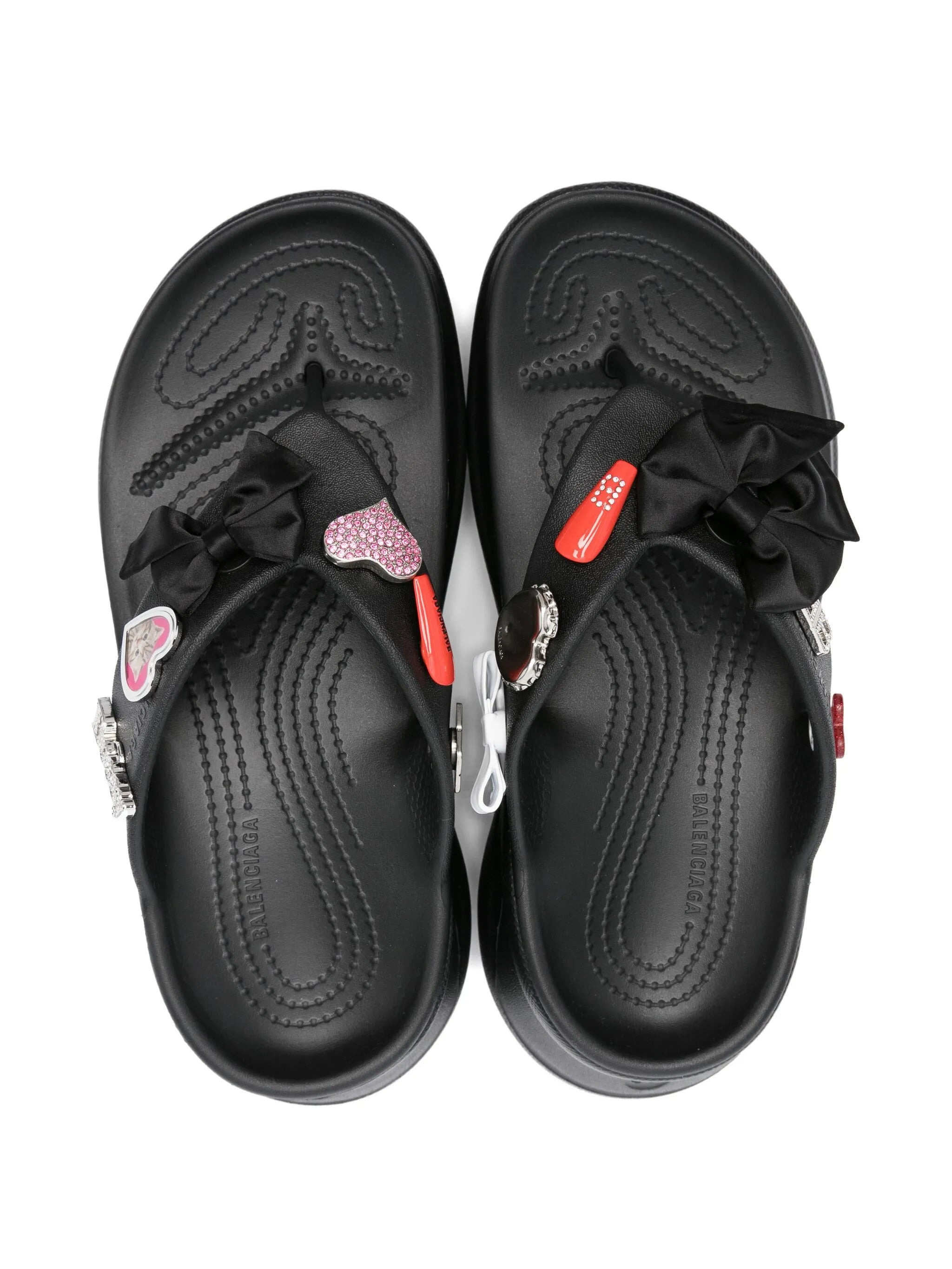 Balenciaga Platform Thong Croc Slides - 4