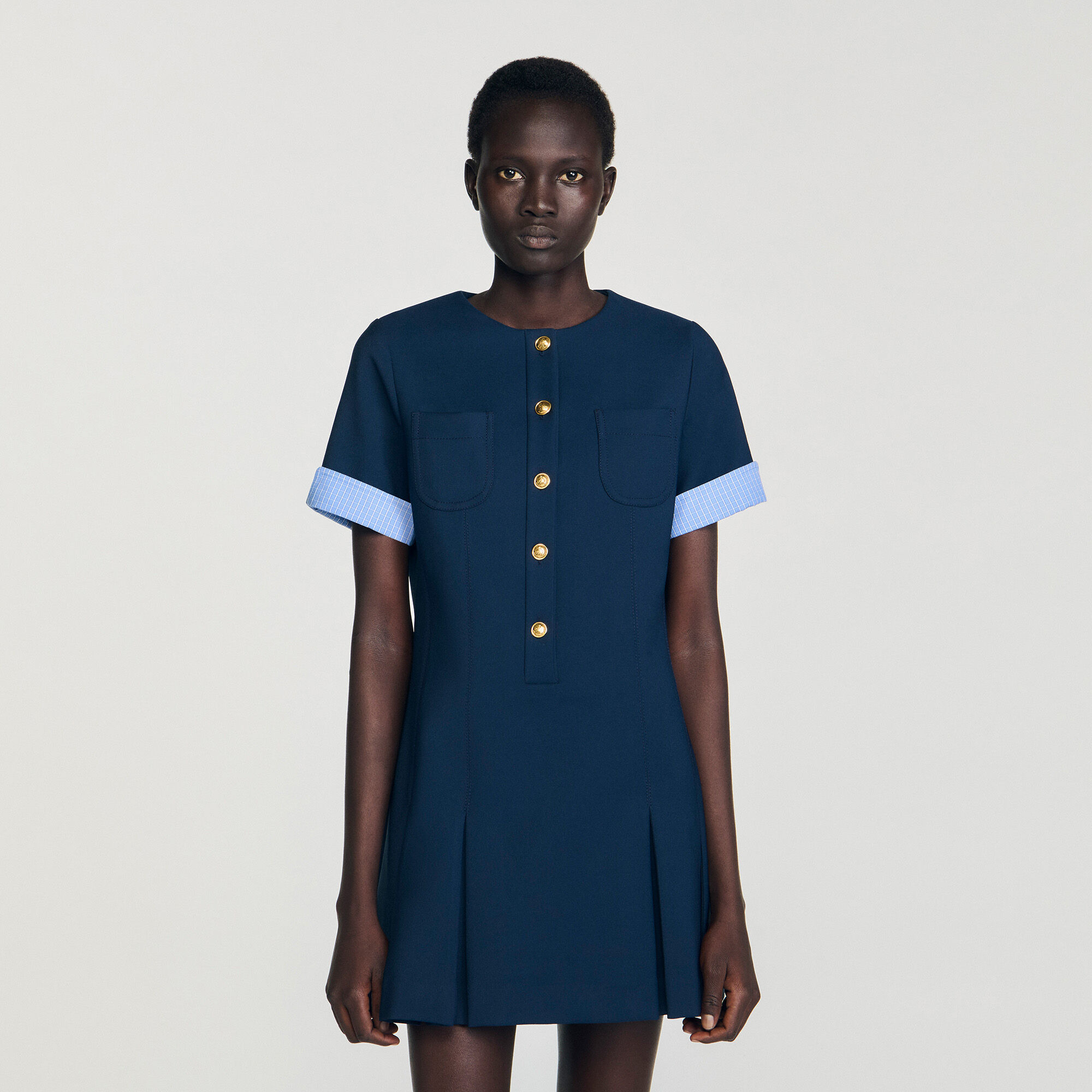 MINI PLEATED DRESS - 4
