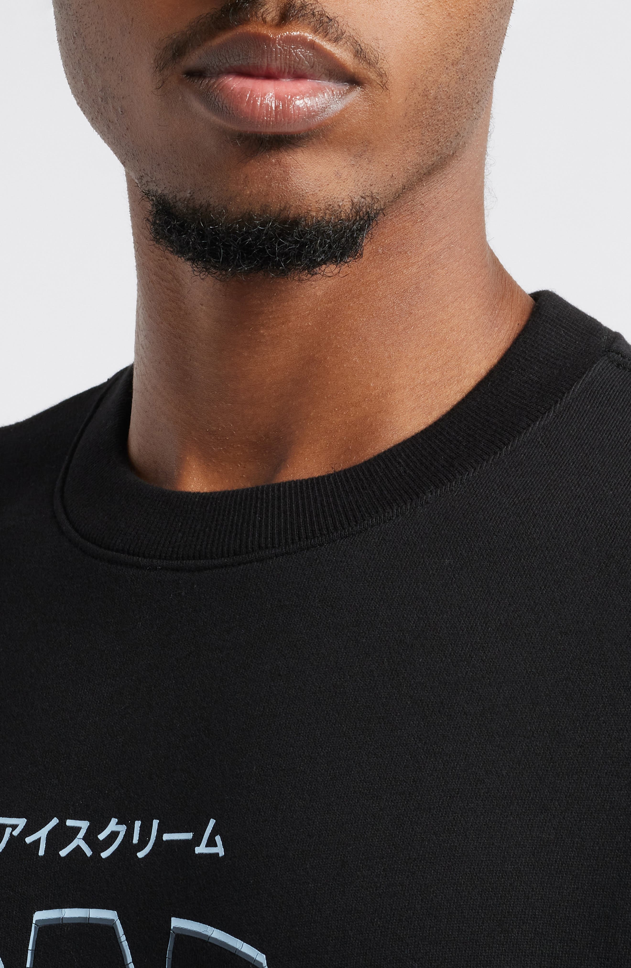 ICECREAM Frigid Cotton Graphic Sweatshirt in Black at Nordstrom - 4