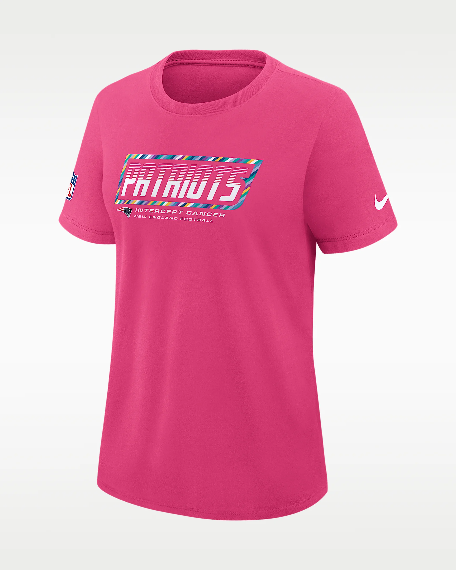 New England Patriots Crucial Catch Women's Nike Dri-FIT NFL T-Shirt - 1