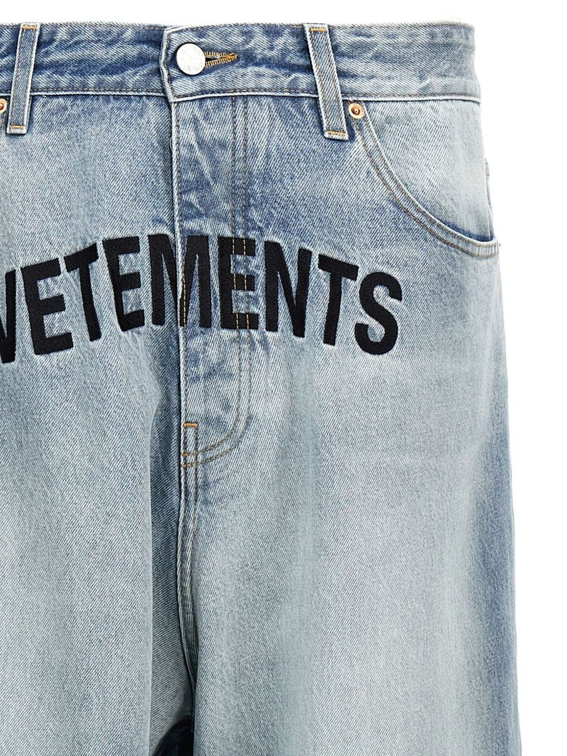 logo-embroidered jeans 3