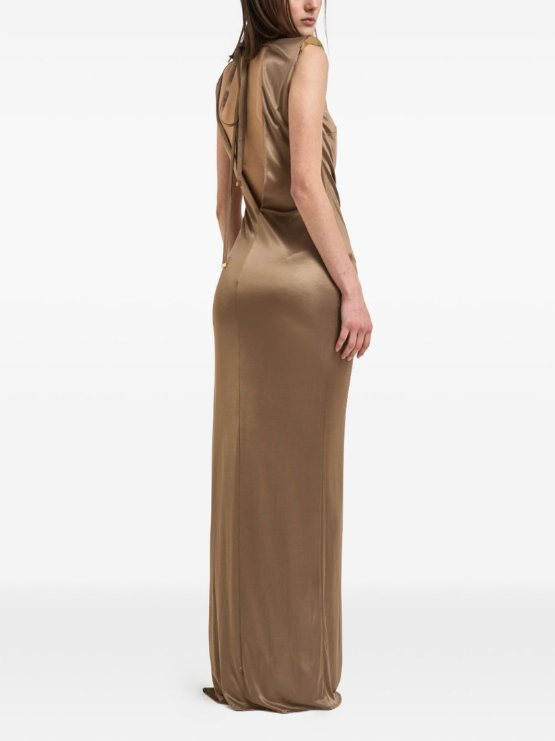knotted-detail open-back dress 3