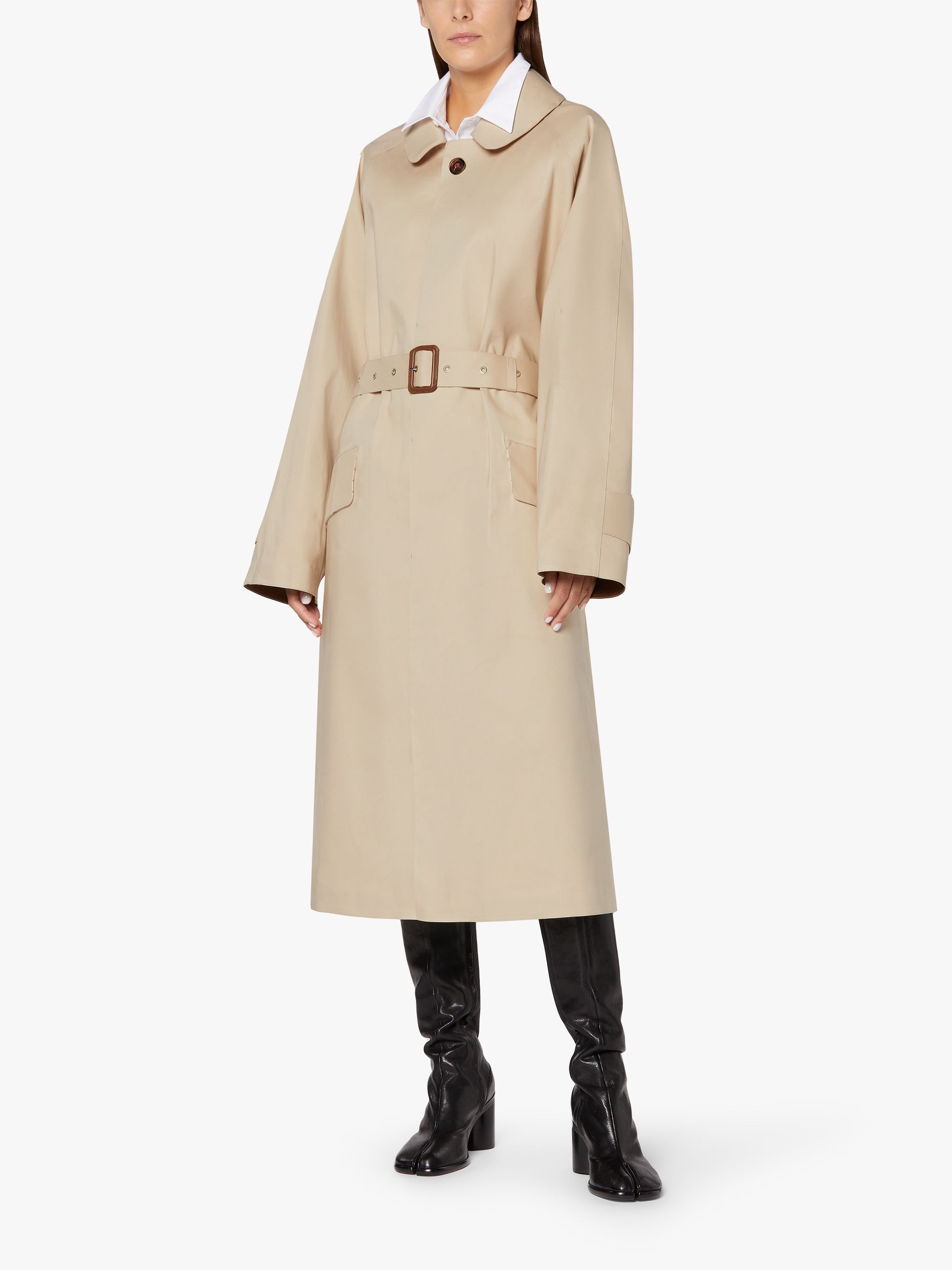 MAISON MARGIELA PUTTY BONDED COTTON OVERSIZED ICONIC COAT - 2