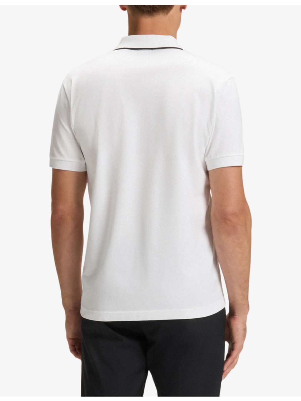 Logo-Print Short-Sleeve Stretch-Cotton Polo - 4