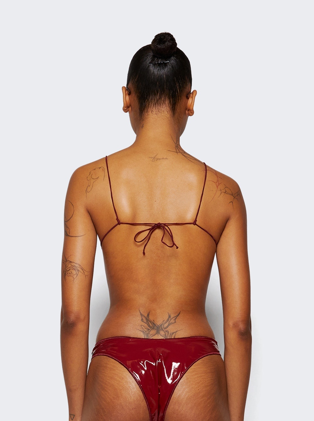 Microkini Two Piece Swimsuit Cabernet - 5